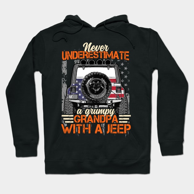 Jeep Grandpa Quotes Hoodie by RichyTor